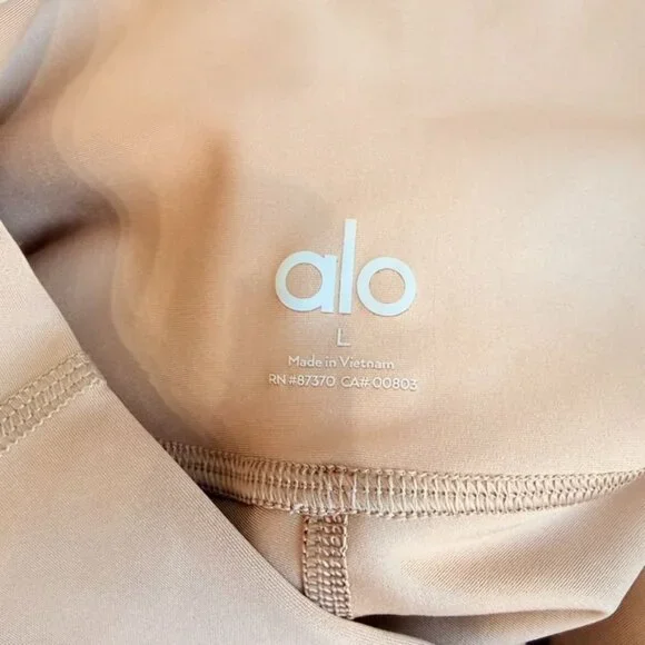 Alo Yoga Airlift High-Waist Leggings 26” Tan Size L A146